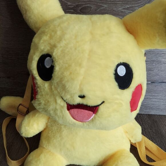 Pokemon Pikachu Plush Backpack - 13" - Picture 2 of 7